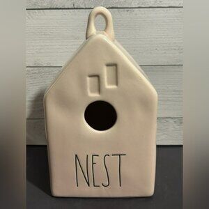 Cream Ceramic Birdhouse